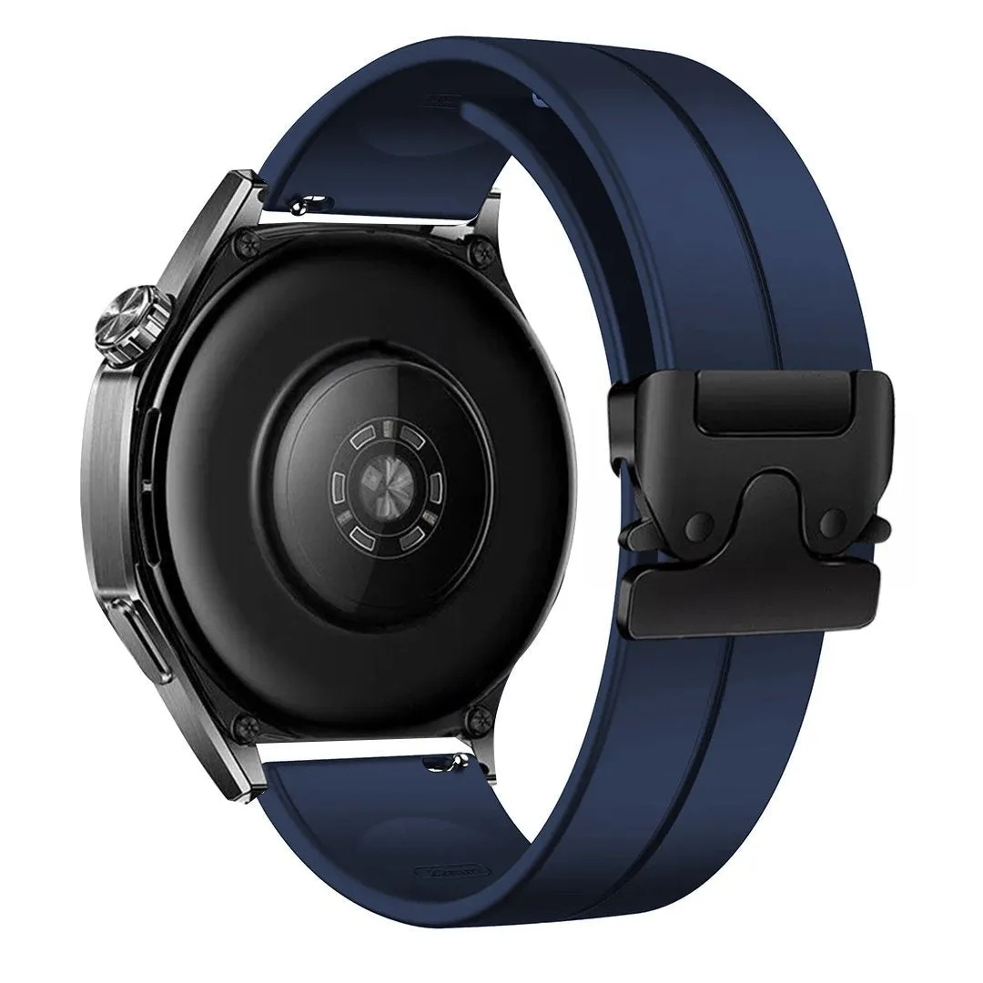 Editors Choice Huawei Watch 4 (Pro) Silicone Strap with P-Buckle (Dark Blue)  Limited Availability!