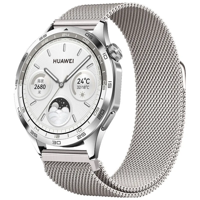Editors Choice Huawei Watch 5 - 42mm Milanese Strap (Starlight)  Limited Stock!