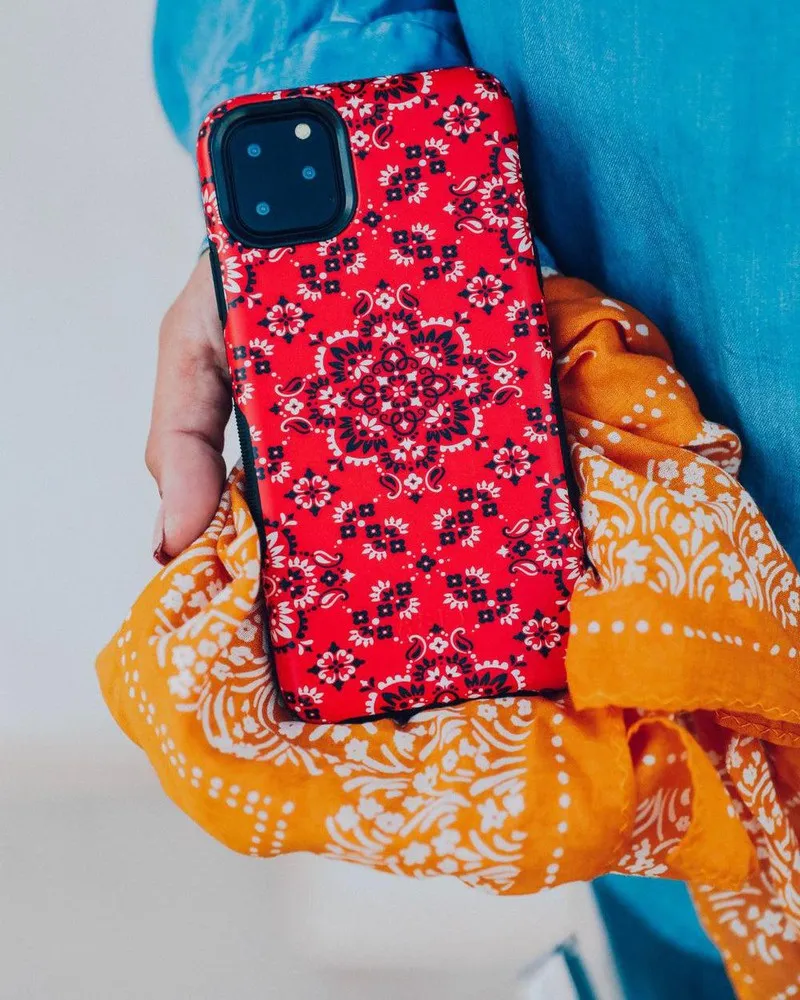 Editors Choice I'm with the Band | Red Bandana Print Samsung Case  Limited Release!