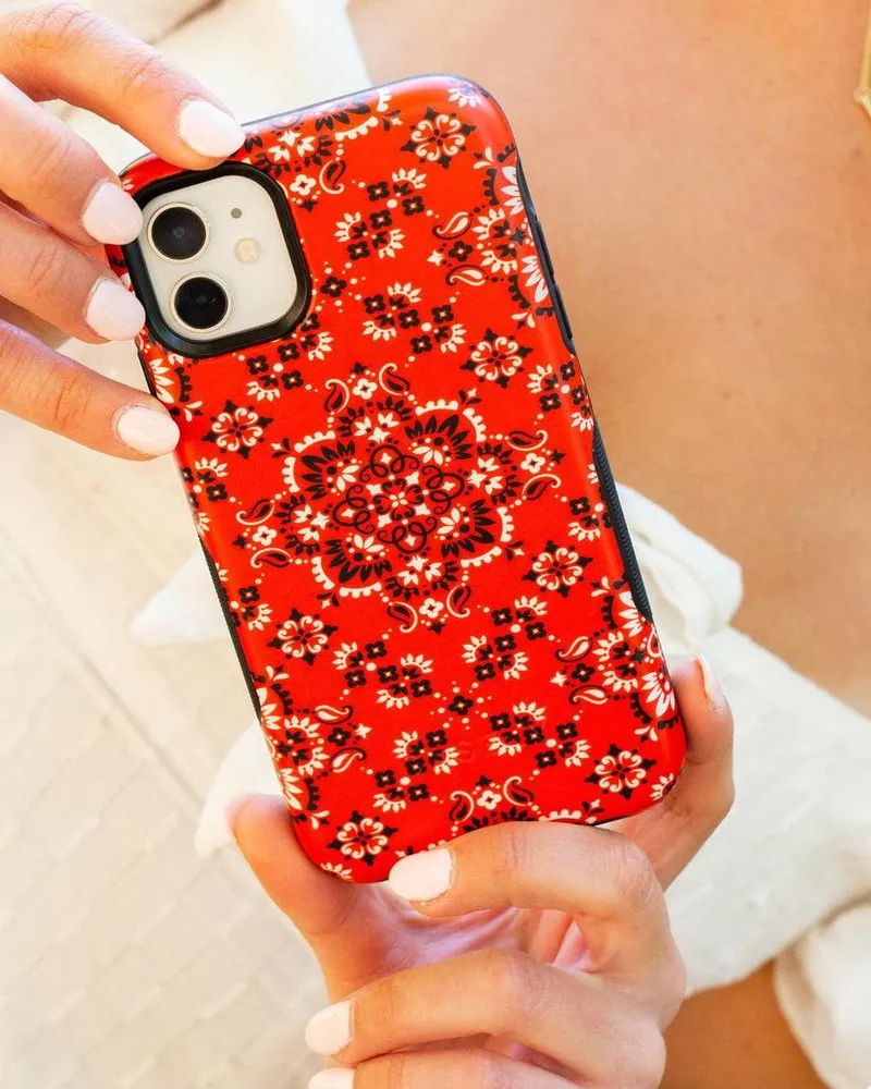 Editors Choice I'm with the Band | Red Bandana Print Samsung Case  Limited Release!