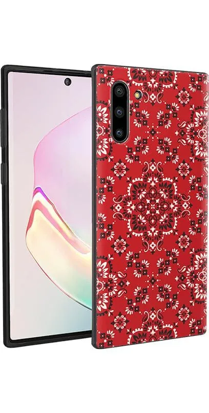 Editors Choice I'm with the Band | Red Bandana Print Samsung Case  Limited Release!