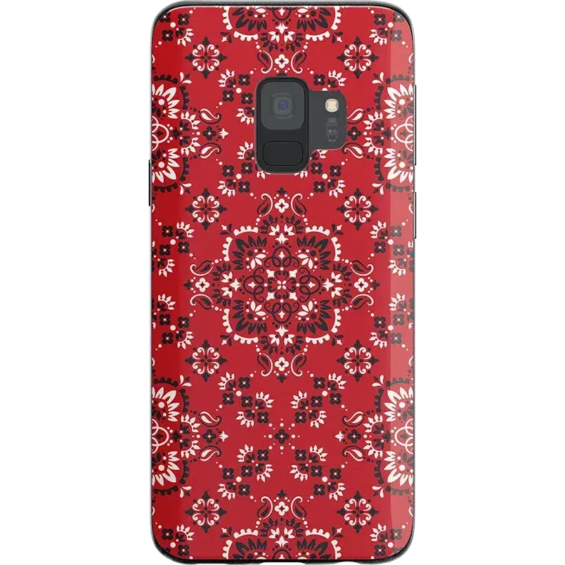 Editors Choice I'm with the Band | Red Bandana Print Samsung Case  Limited Release!