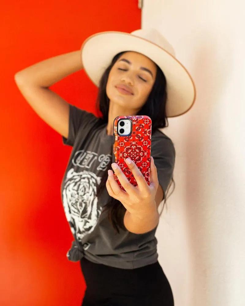 Editors Choice I'm with the Band | Red Bandana Print Samsung Case  Limited Release!