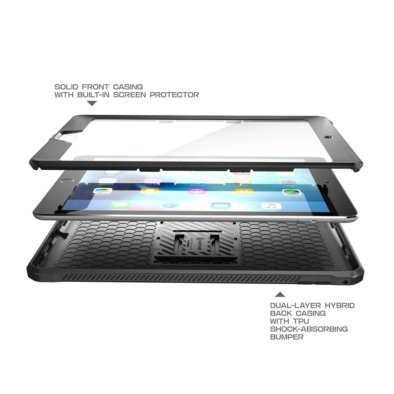 Editors Choice iPad 9.7 inch Unicorn Beetle Pro Full-Body Case-Black  Limited Stock!