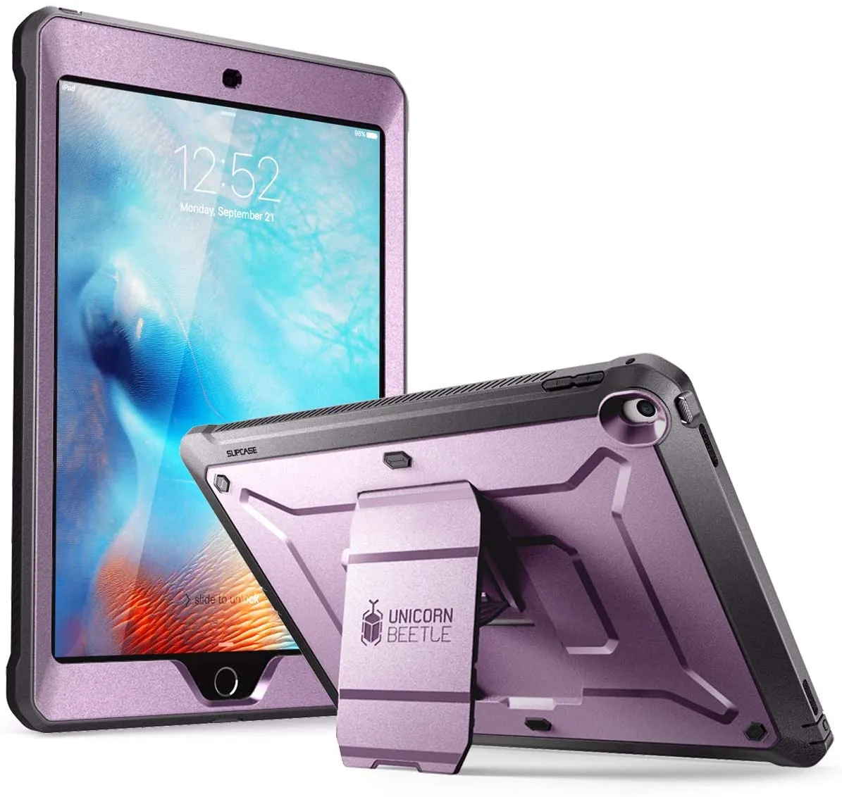 Editors Choice iPad 9.7 inch Unicorn Beetle Pro Full-Body Case-Metallic Purple  Limited Release!