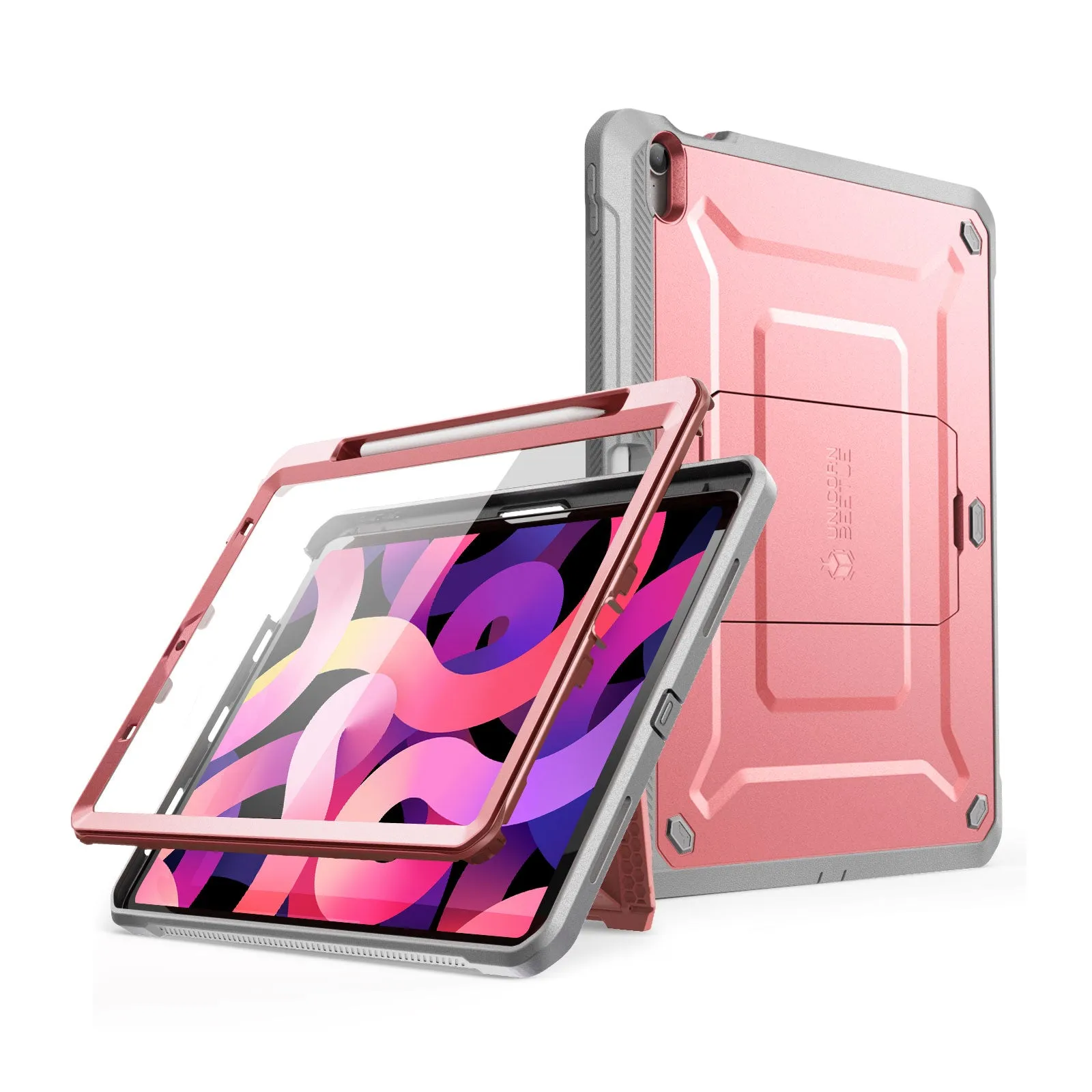 Editors Choice iPad Air 4 / 5 Unicorn Beetle PRO Rugged Kickstand Case-Rose Gold  Last Chance!