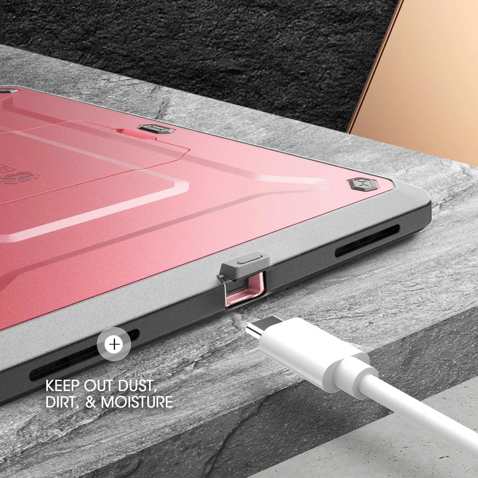 Editors Choice iPad Air 4 / 5 Unicorn Beetle PRO Rugged Kickstand Case-Rose Gold  Last Chance!