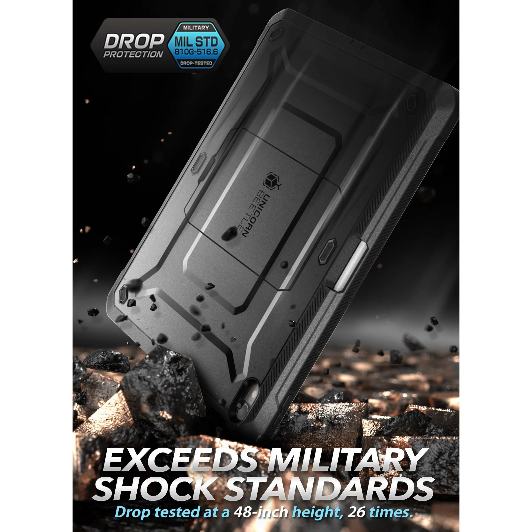 Editors Choice iPad mini 6 Unicorn Beetle PRO Shockproof Rugged Case-Black  Last Few Pieces!