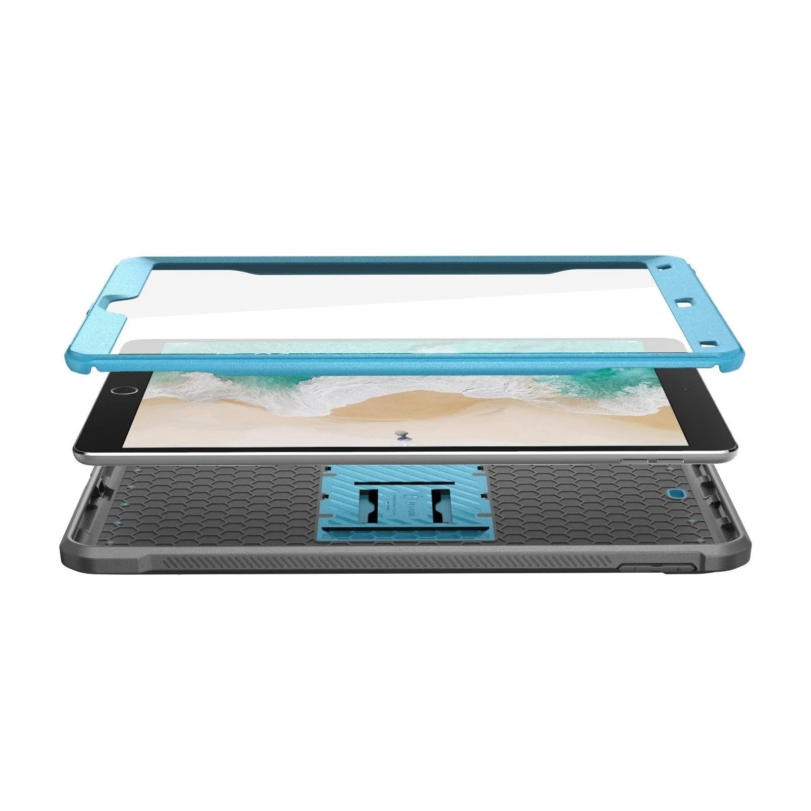 Editors Choice iPad Pro 10.5 inch (2017) Unicorn Beetle Rugged Case with Screen Protector-Blue  Almost Gone!