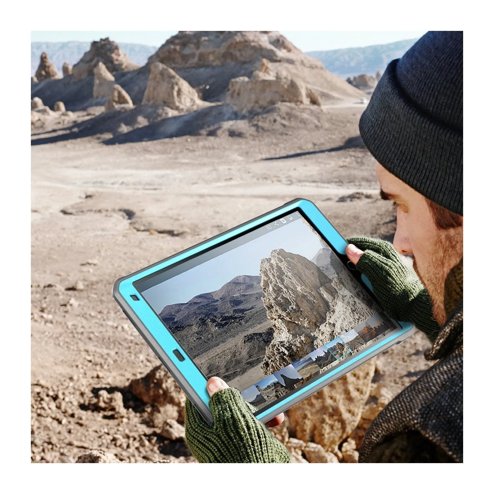Editors Choice iPad Pro 10.5 inch (2017) Unicorn Beetle Rugged Case with Screen Protector-Blue  Almost Gone!