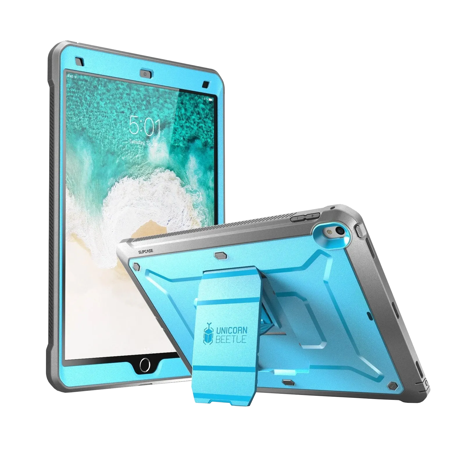 Editors Choice iPad Pro 10.5 inch (2017) Unicorn Beetle Rugged Case with Screen Protector-Blue  Almost Gone!