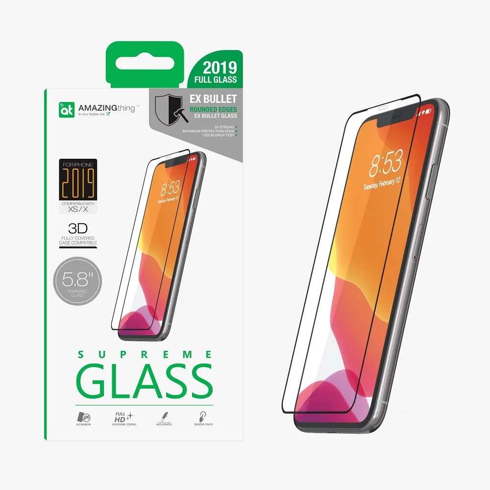 Editors Choice iPhone 11  0.3m 3D Ex Bullet SUPREMEGLASS   Almost Sold Out!