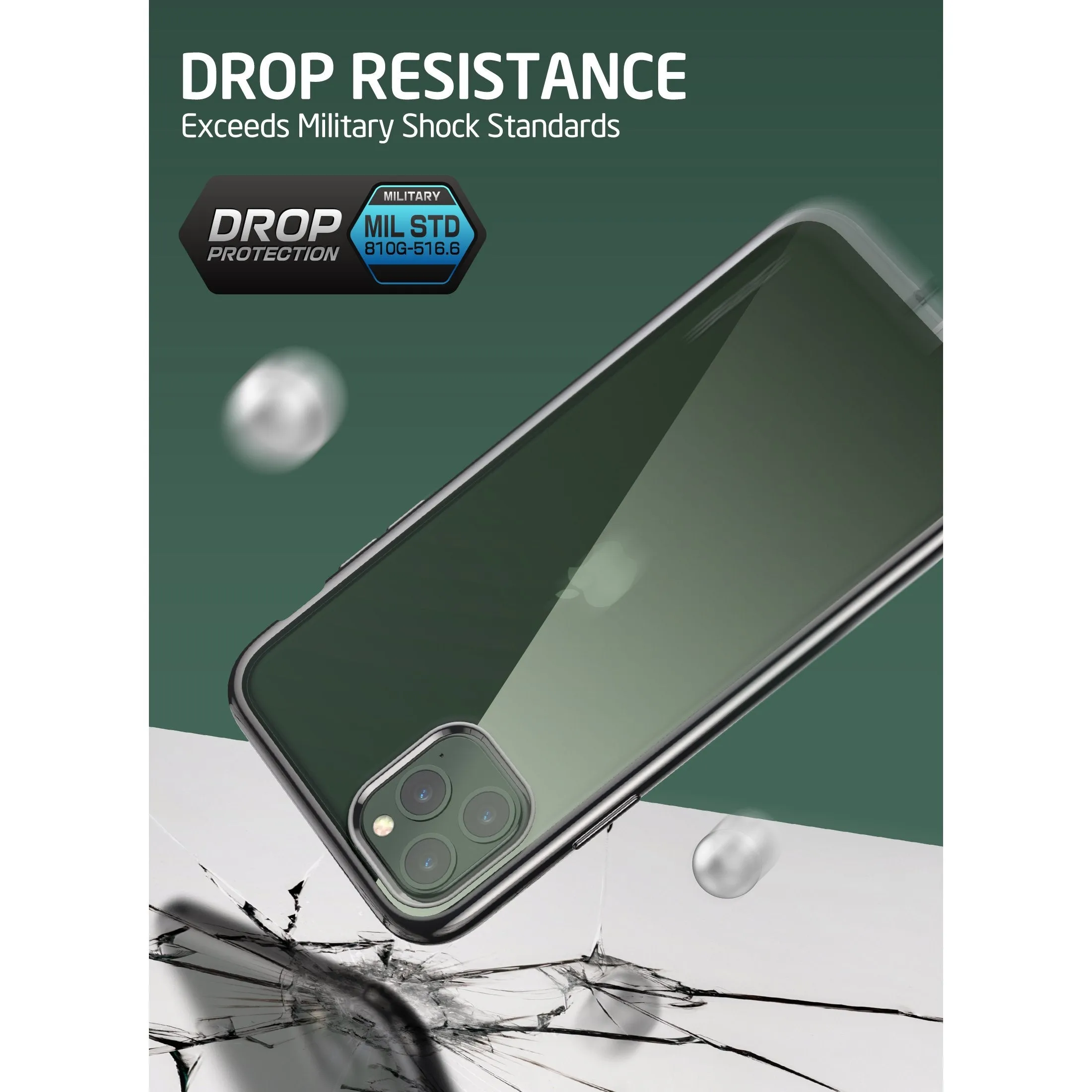 Editors Choice iPhone 11 Pro 5.8 inch Unicorn Beetle Electro Slim Clear Case-Black  Today Only!