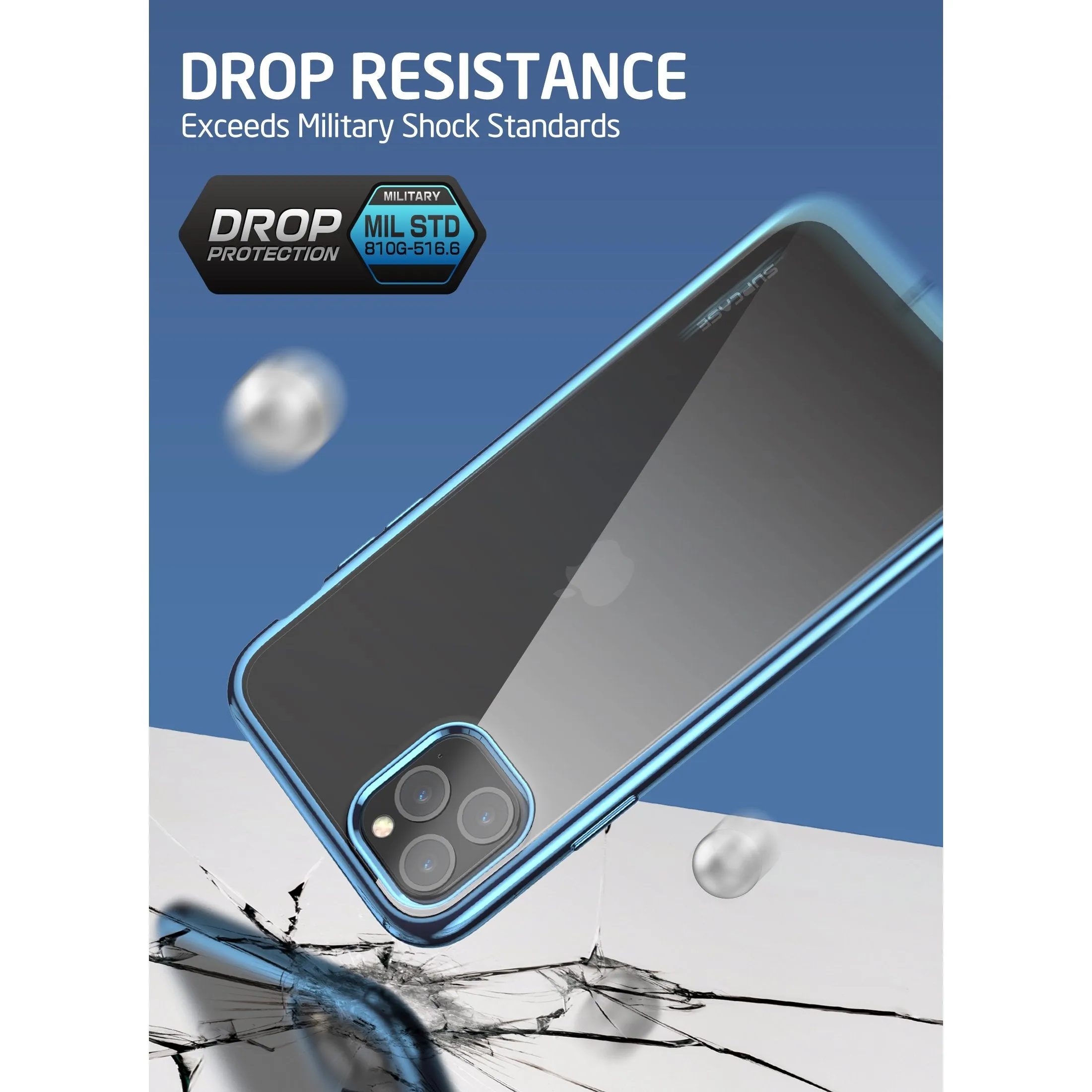 Editors Choice iPhone 11 Pro Max 6.5 inch Unicorn Beetle Electro Case-Blue  Ends Soon!