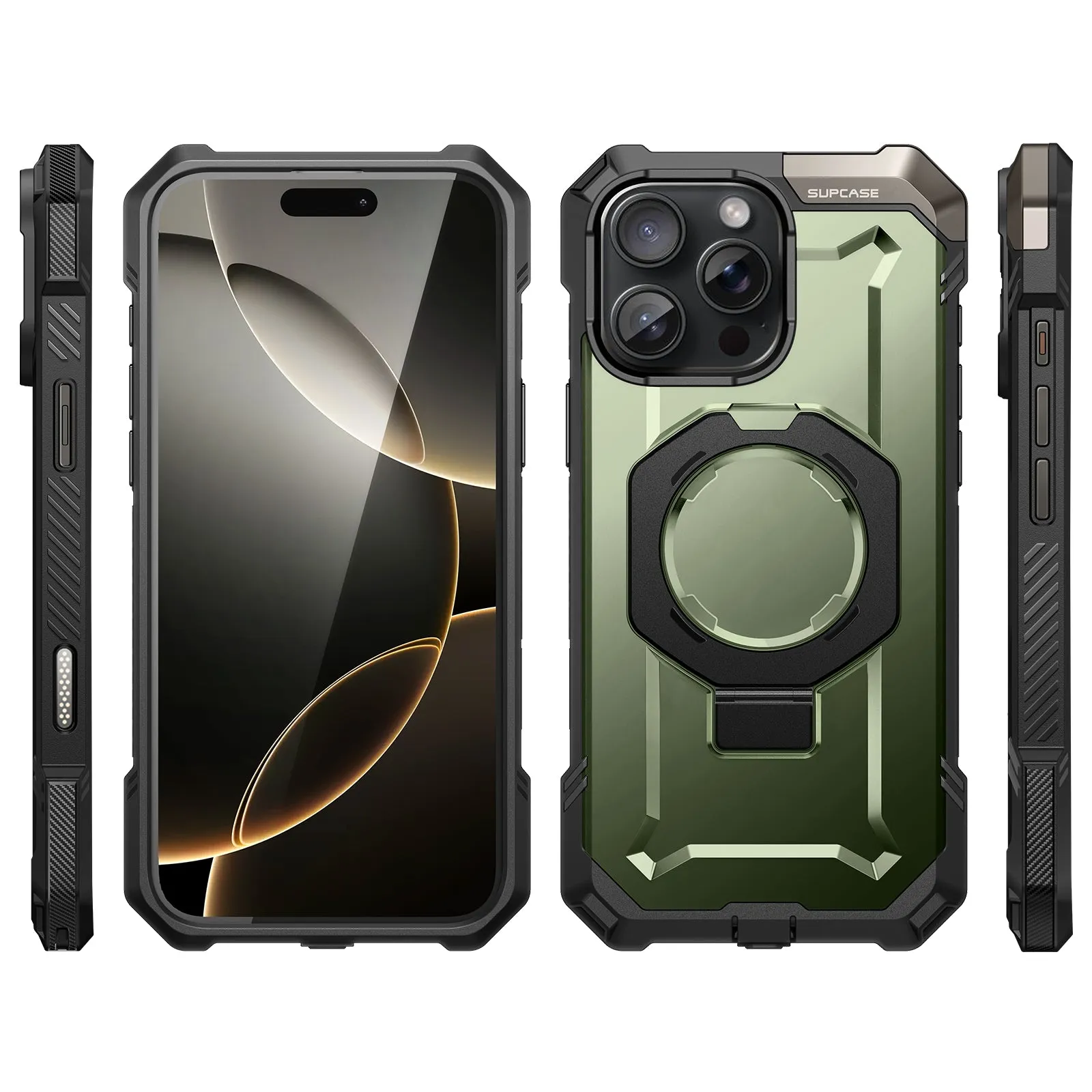 Editors Choice iPhone 16 Pro 6.3 inch UB Grip MagSafe Camera Control Button Phone Case-Dark Green  Almost Sold Out!