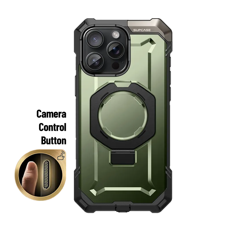 Editors Choice iPhone 16 Pro 6.3 inch UB Grip MagSafe Camera Control Button Phone Case-Dark Green  Almost Sold Out!