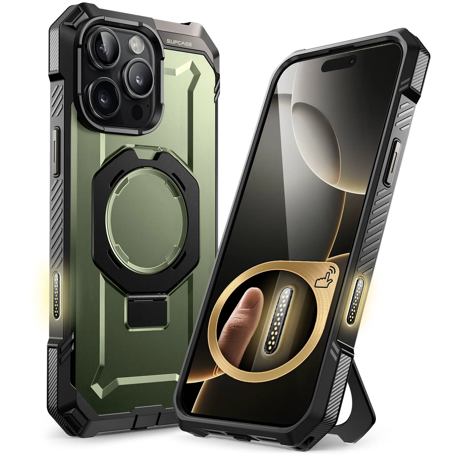 Editors Choice iPhone 16 Pro 6.3 inch UB Grip MagSafe Camera Control Button Phone Case-Dark Green  Almost Sold Out!