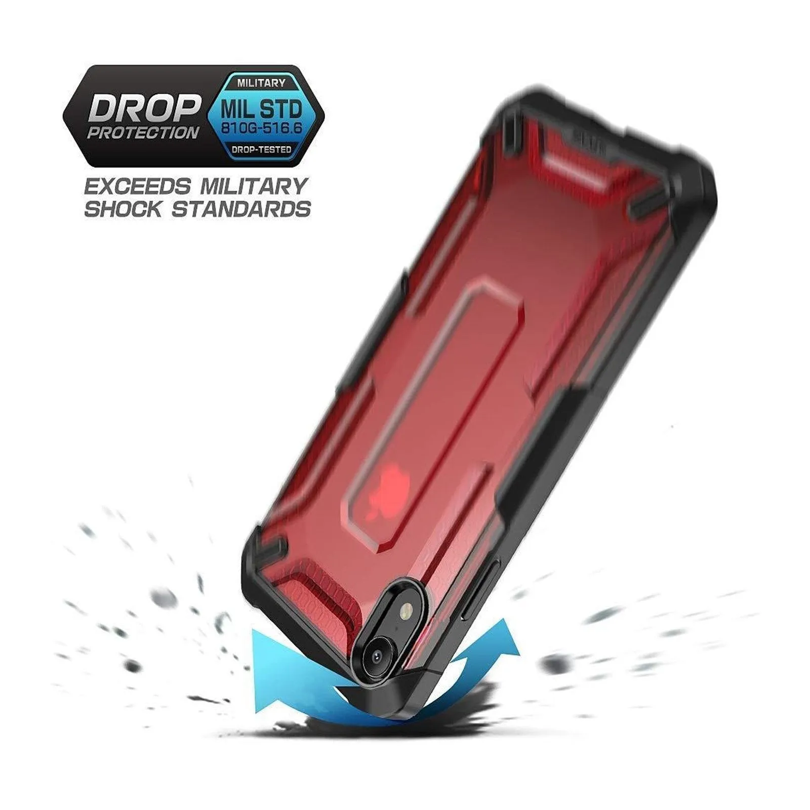Editors Choice iPhone XR Unicorn Beetle Hybrid Bumper Case-Red  Last Chance!