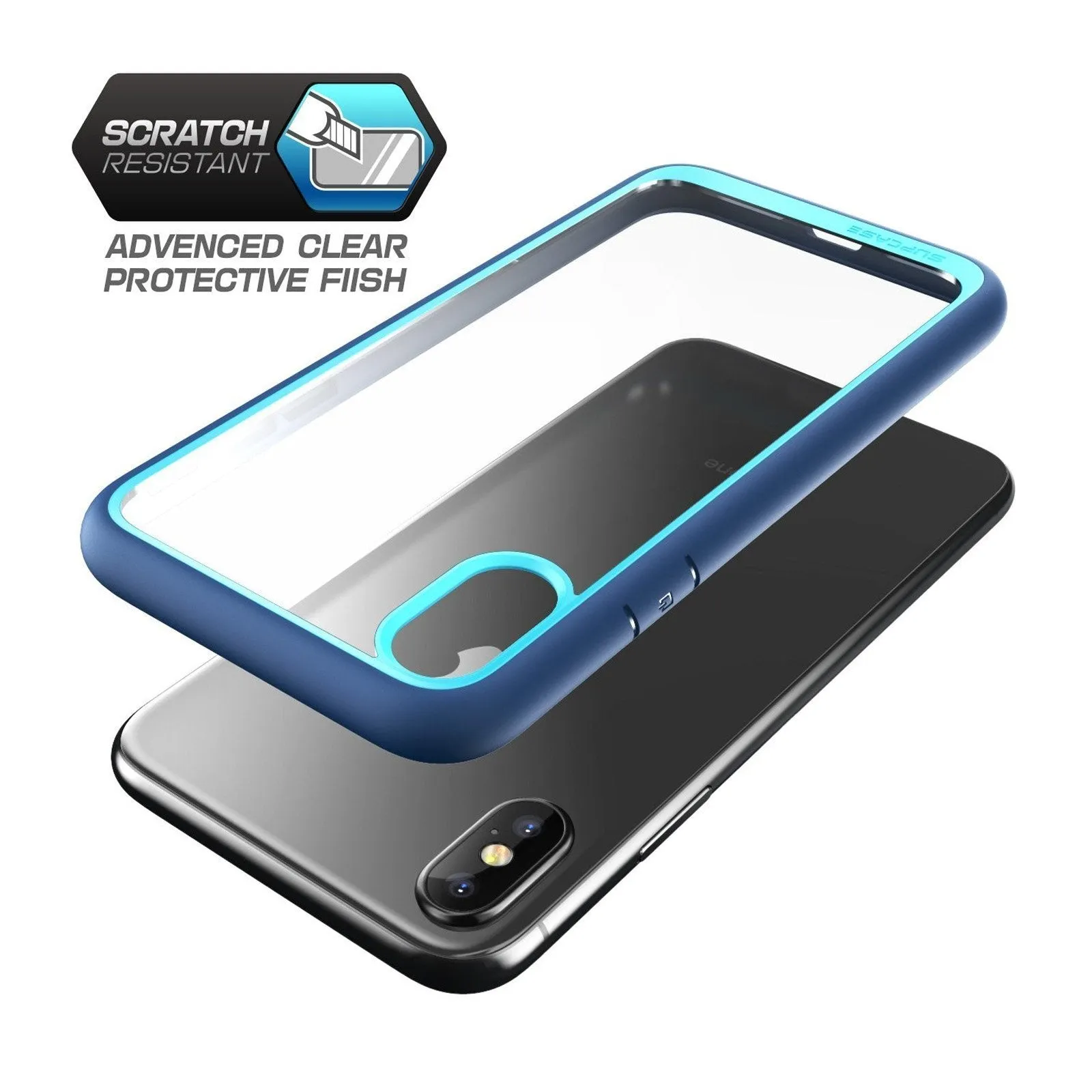Editors Choice iPhone XS Max Unicorn Beetle Style Slim Clear Case-Blue  Ends Soon!