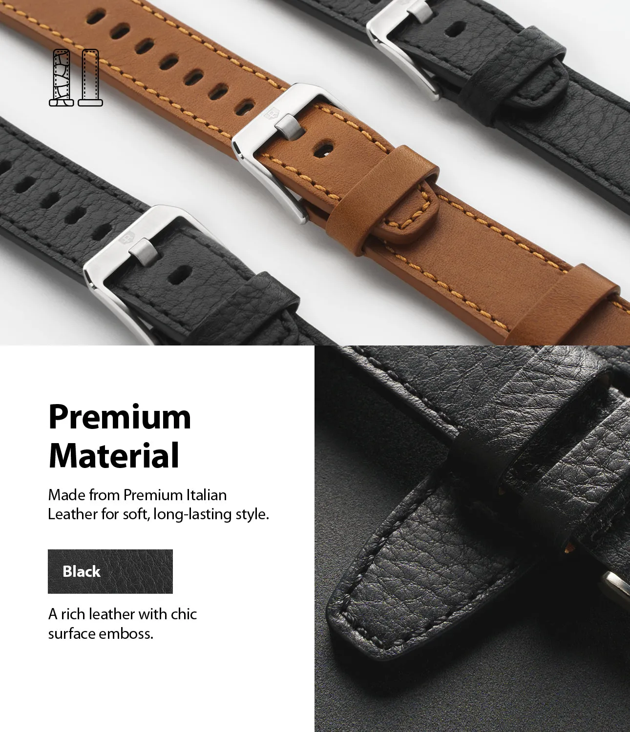 Editors Choice Leather One Classic Band  Stylish & Comfortable