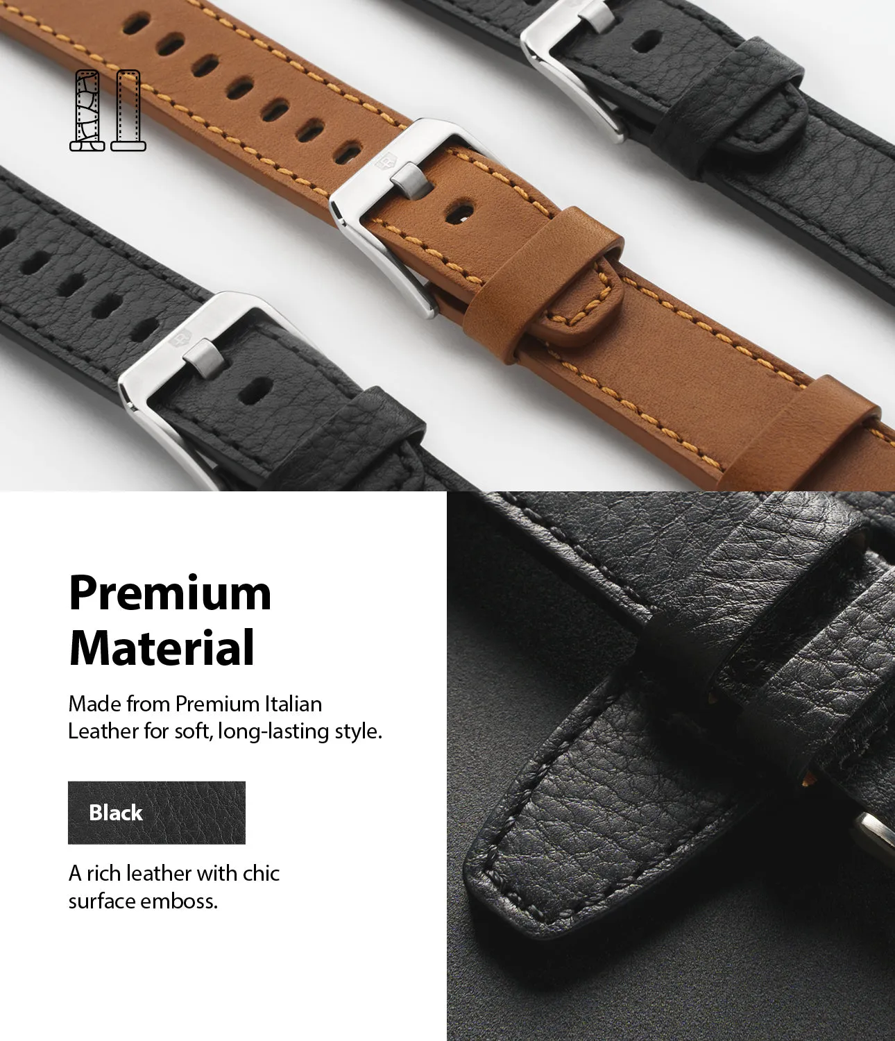 Editors Choice Leather One Classic Band  Stylish & Comfortable