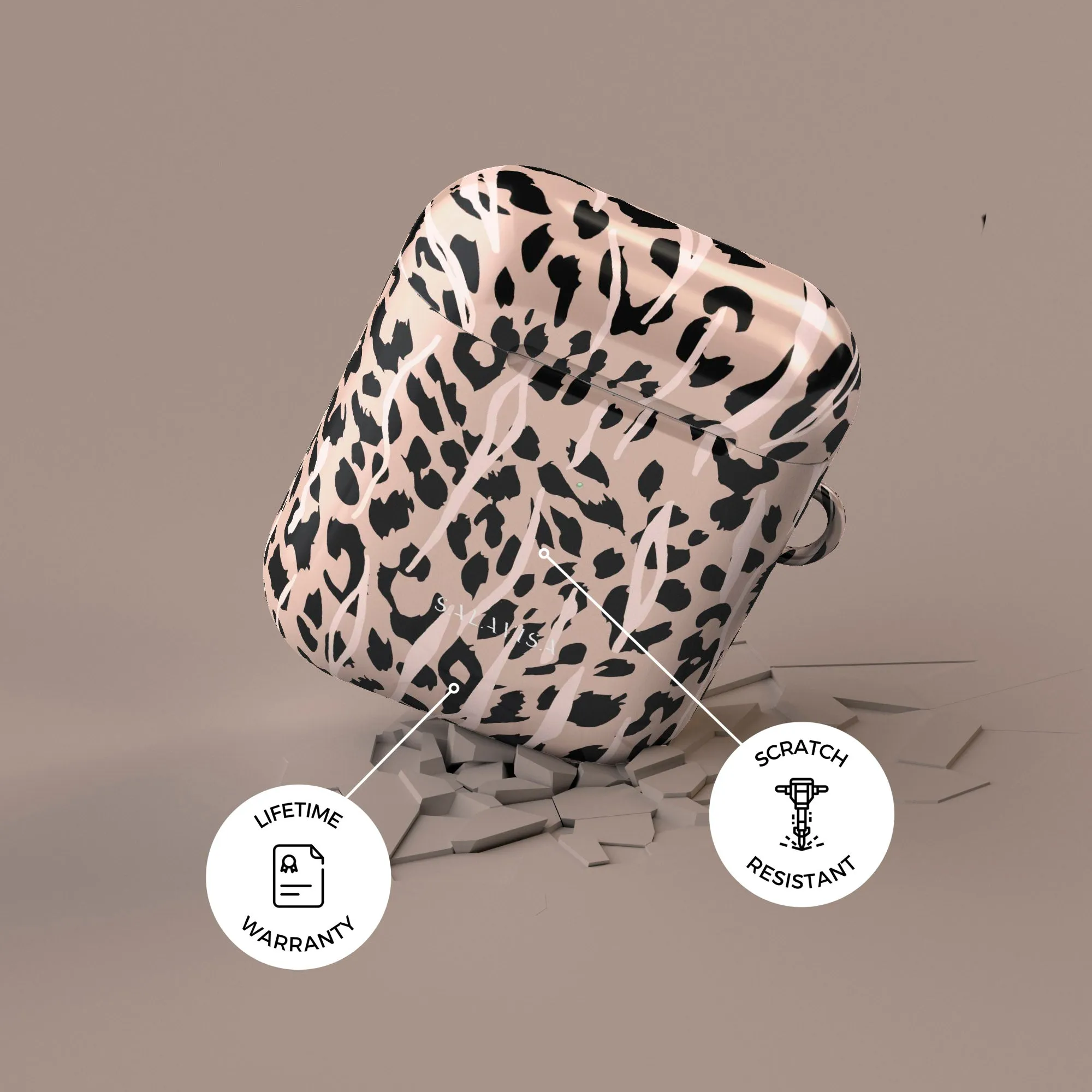 Editors Choice Leopard Skin AirPods Case  Stylish & Comfortable