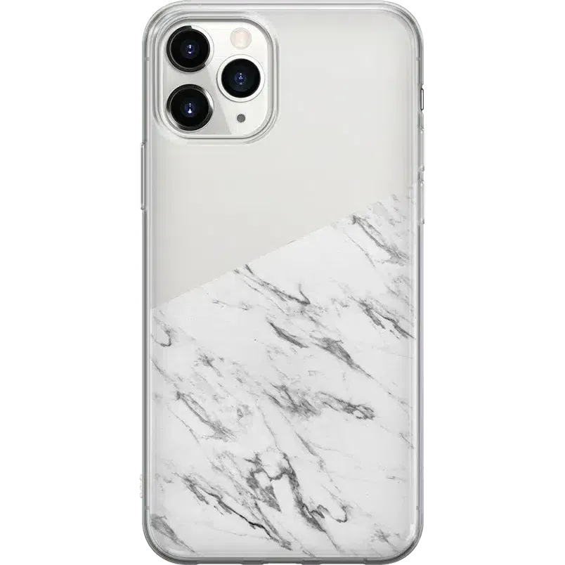 Editors Choice Let's Split | Half White Clear Marble Case  Limited Stock!