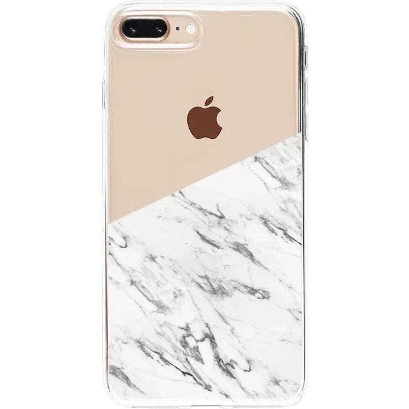Editors Choice Let's Split | Half White Clear Marble Case  Limited Stock!