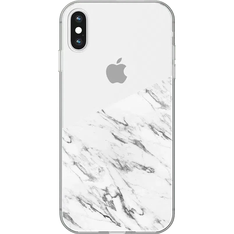 Editors Choice Let's Split | Half White Clear Marble Case  Limited Stock!