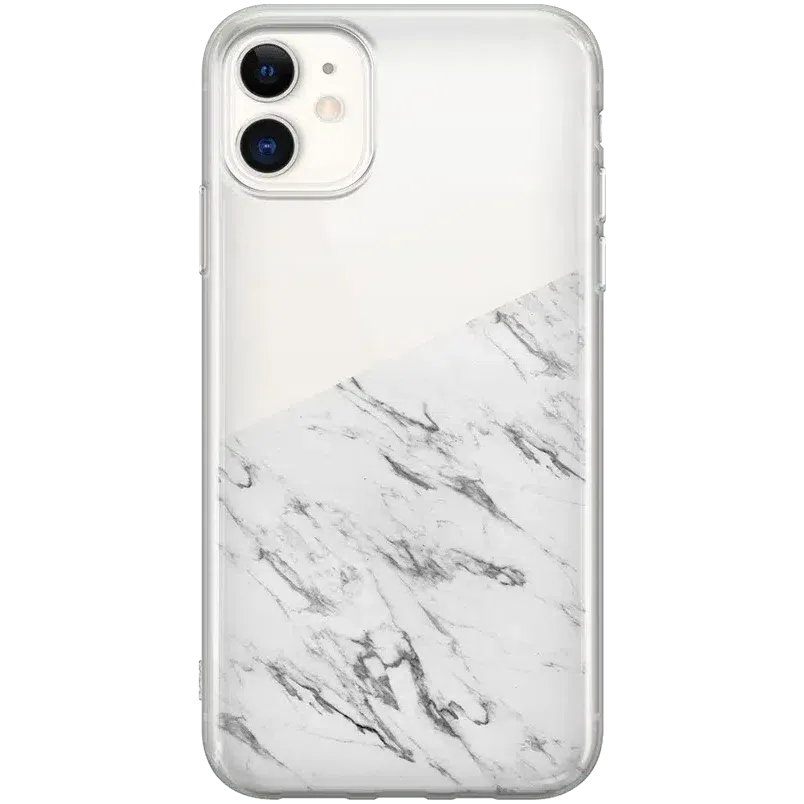 Editors Choice Let's Split | Half White Clear Marble Case  Limited Stock!