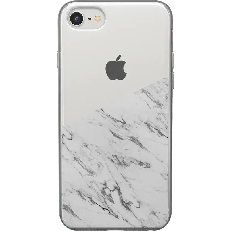 Editors Choice Let's Split | Half White Clear Marble Case  Limited Stock!