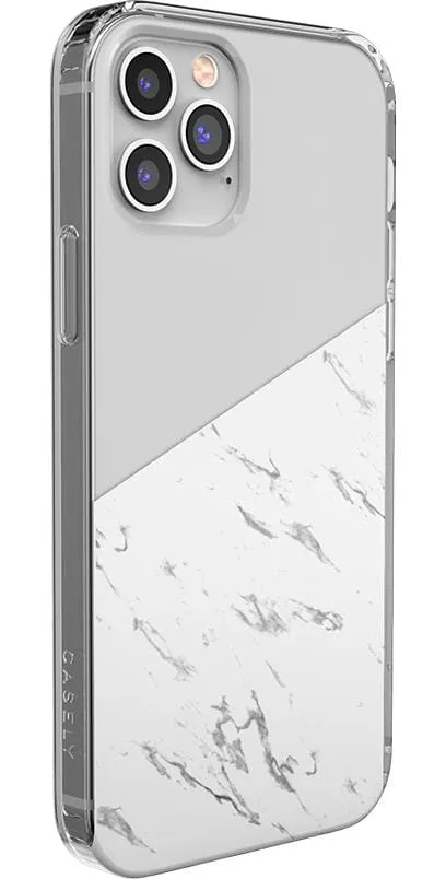 Editors Choice Let's Split | Half White Clear Marble Case  Limited Stock!
