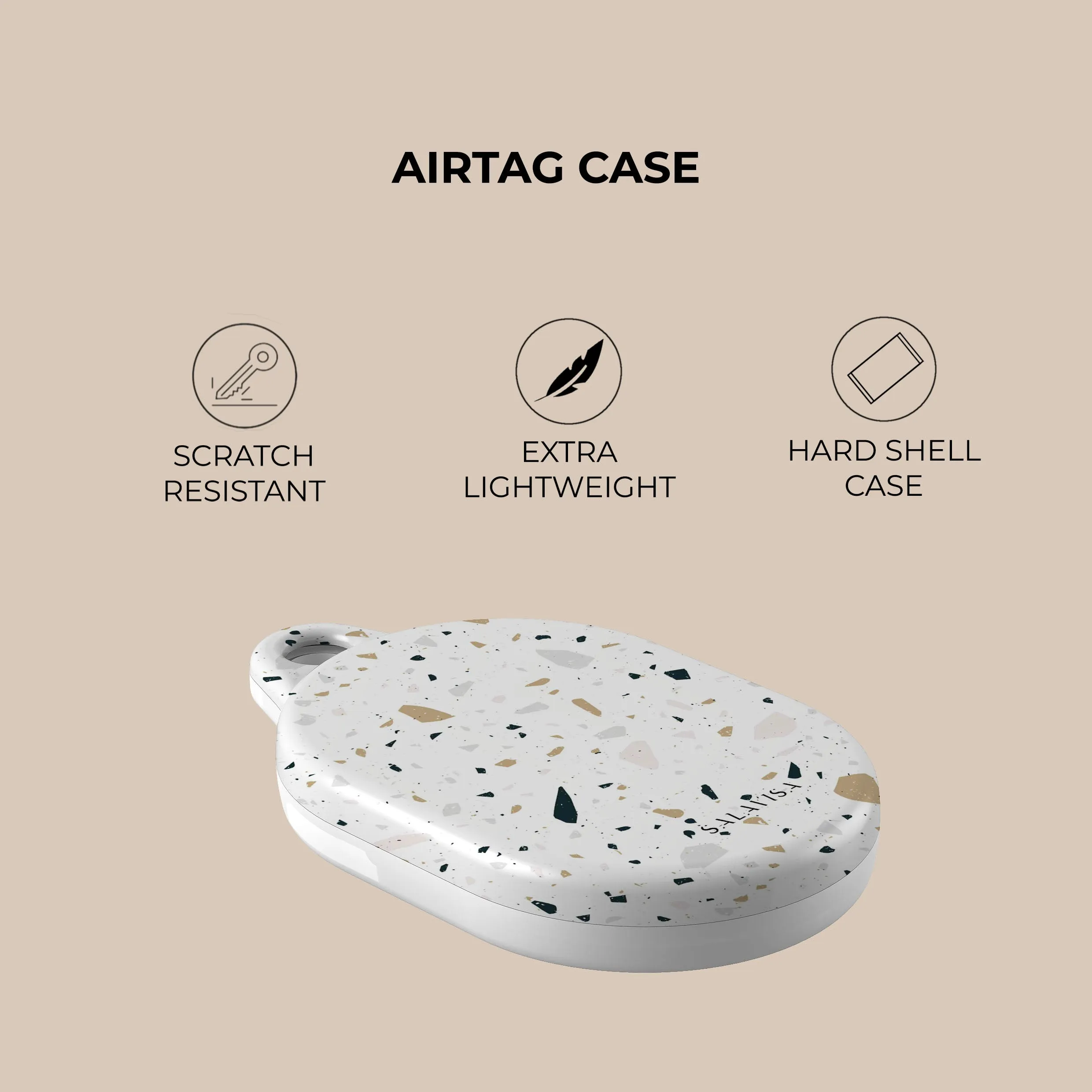 Editors Choice Light Terrazzo AirTag Holder  Limited Stock!