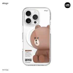 Editors Choice LINE FRIENDS | BROWN & SALLY Figure MagSafe Hybrid Case  Last Chance!