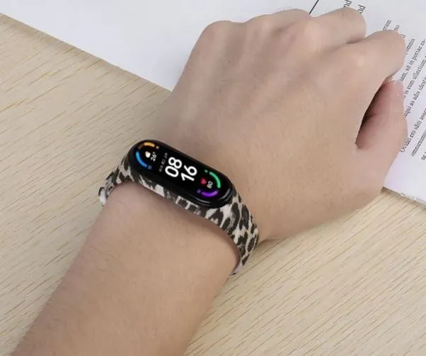 Editors Choice Lucky Leopard Xiaomi Mi Band 5/6 Strap  Last Few Pieces!