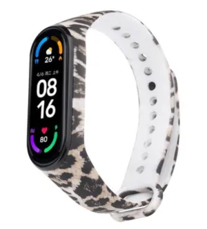 Editors Choice Lucky Leopard Xiaomi Mi Band 5/6 Strap  Last Few Pieces!