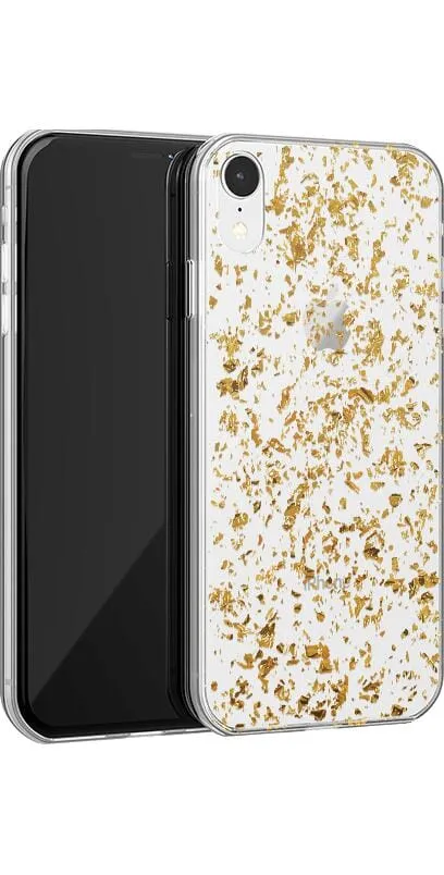 Editors Choice Morning Sparkle | Rose and Gold Flaked Clear Case  Today Only!
