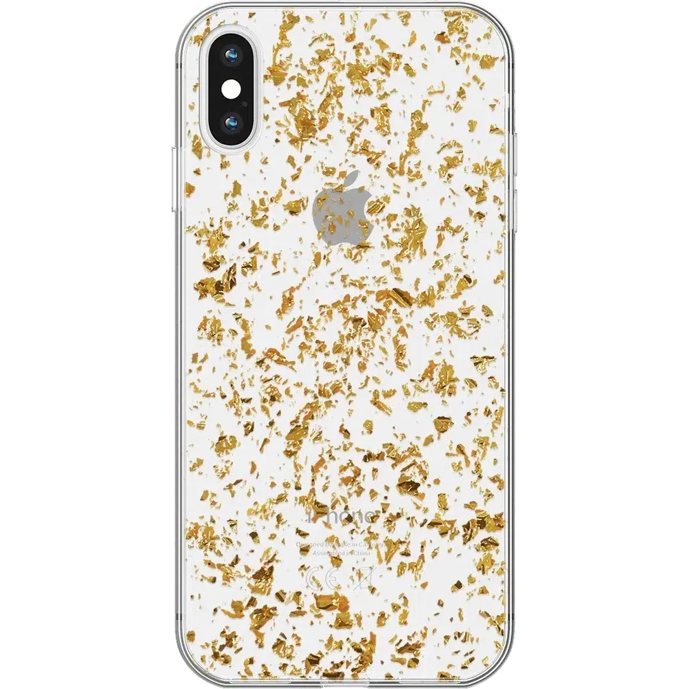 Editors Choice Morning Sparkle | Rose and Gold Flaked Clear Case  Today Only!