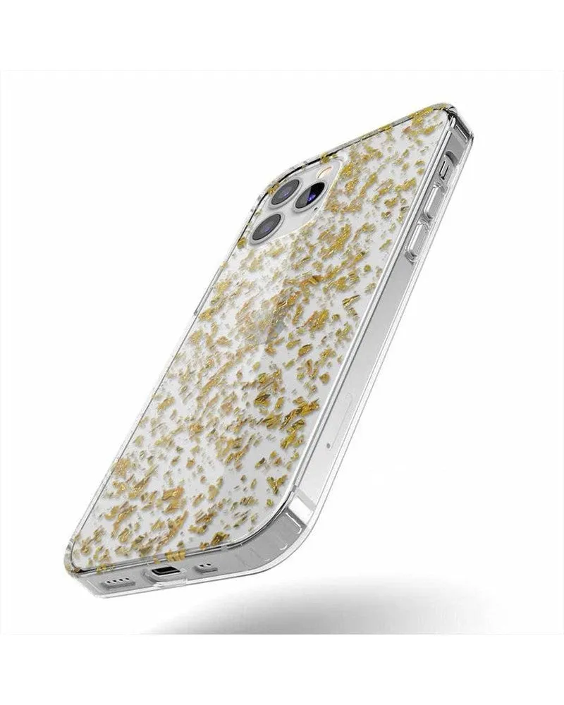 Editors Choice Morning Sparkle | Rose and Gold Flaked Clear Case  Today Only!
