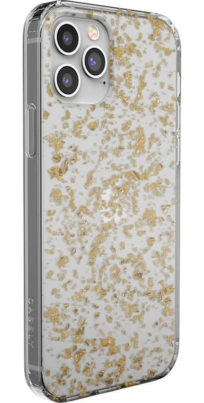 Editors Choice Morning Sparkle | Rose and Gold Flaked Clear Case  Today Only!