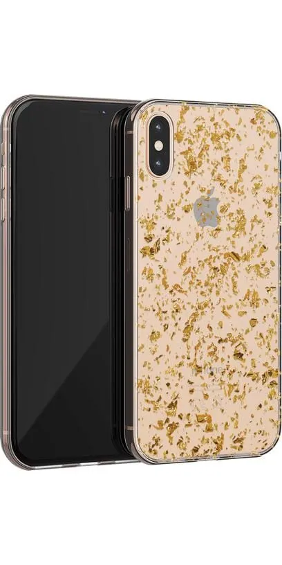 Editors Choice Morning Sparkle | Rose and Gold Flaked Clear Case  Today Only!