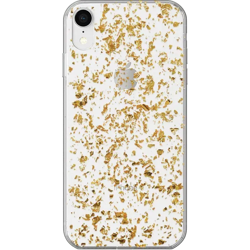 Editors Choice Morning Sparkle | Rose and Gold Flaked Clear Case  Today Only!