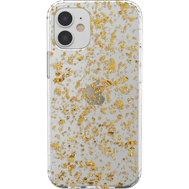 Editors Choice Morning Sparkle | Rose and Gold Flaked Clear Case  Today Only!