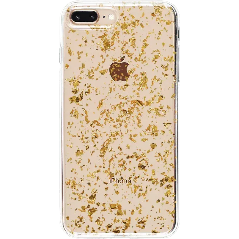 Editors Choice Morning Sparkle | Rose and Gold Flaked Clear Case  Today Only!