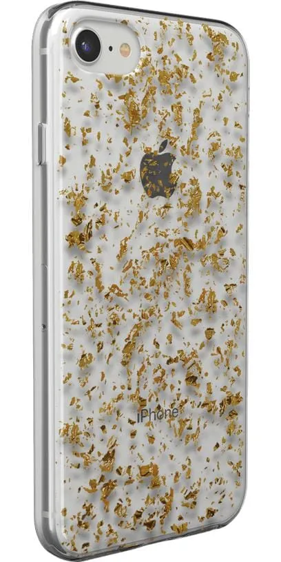 Editors Choice Morning Sparkle | Rose and Gold Flaked Clear Case  Today Only!