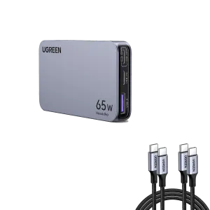Editors Choice Nexode Pro 65W Ultra Slim iPhone Charger with 6.6FT 100W USB C Cable 2 Pack  Going Fast!