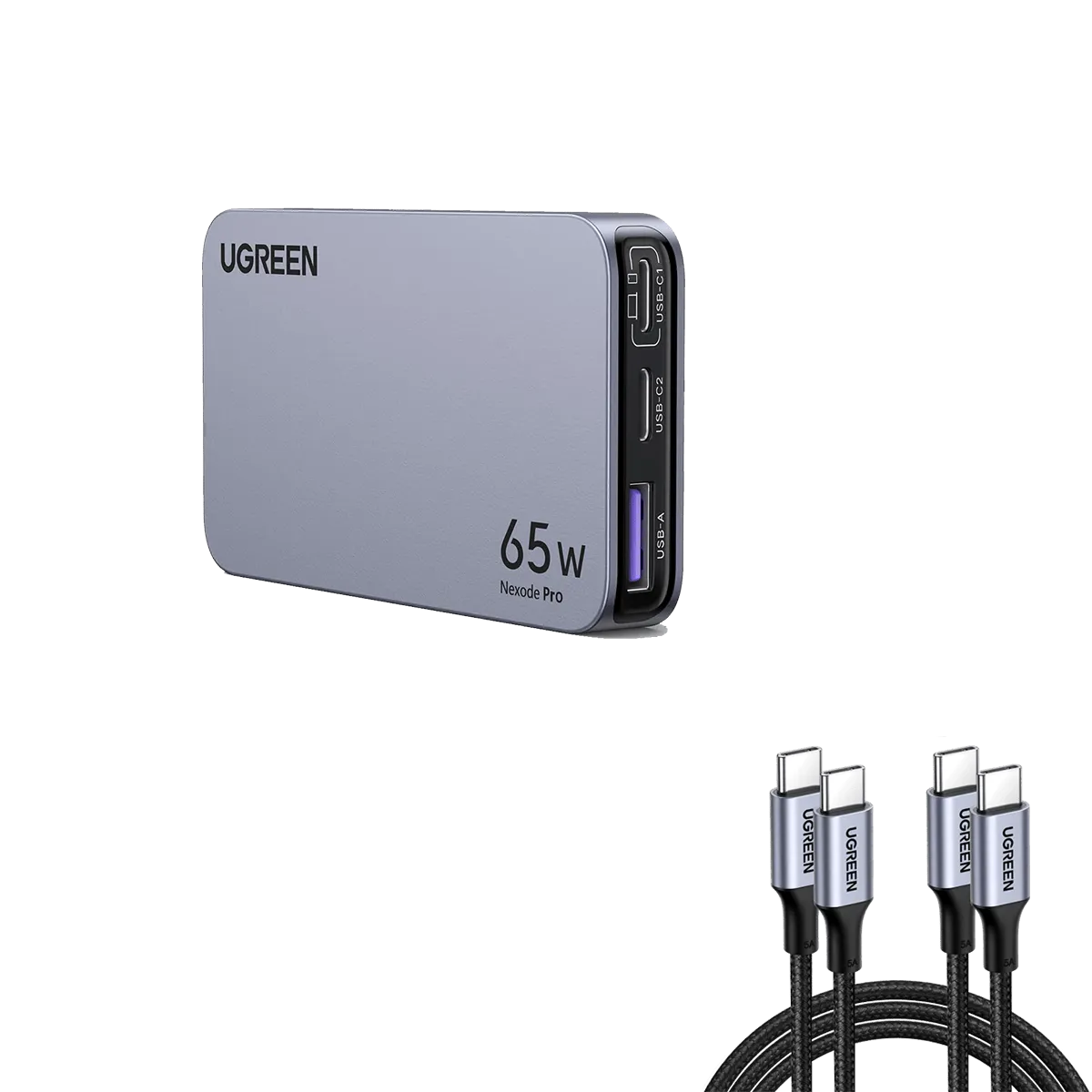 Editors Choice Nexode Pro 65W Ultra Slim iPhone Charger with 6.6FT 100W USB C Cable 2 Pack  Going Fast!