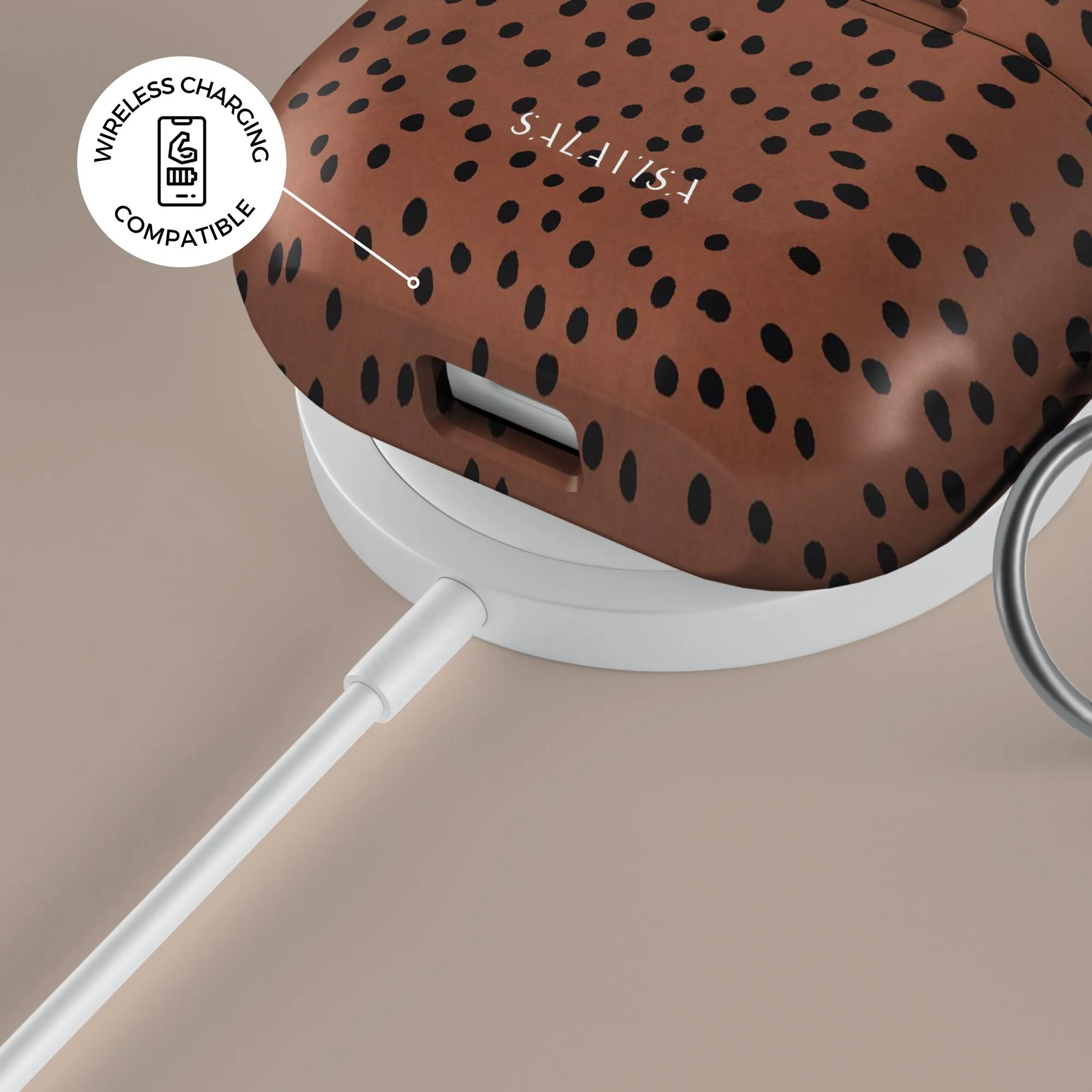 Editors Choice Orange Polka Dots AirPods Case  Limited Stock!