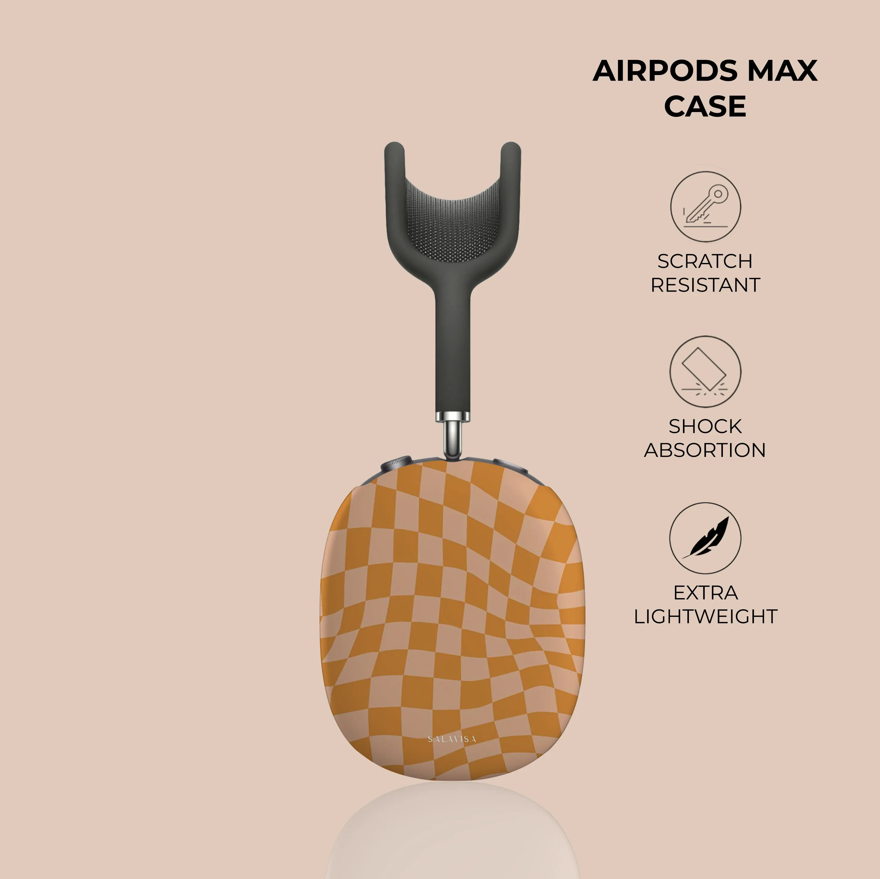 Editors Choice Orange Wave Checkered AirPods Max Case  Limited Stock!