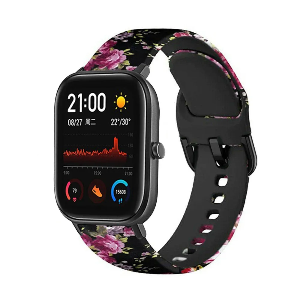 Editors Choice Pink Flower Xiaomi Amazfit GTS Strap  Today Only!